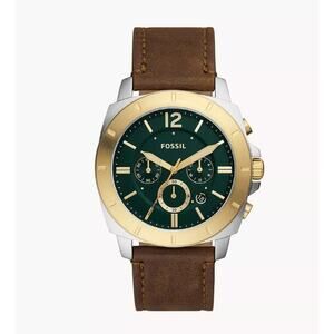 Fossil BQ2730 Privateer Chronograph Medium Brown Leather Watch